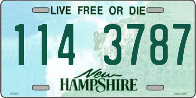 NH license plate 1143787