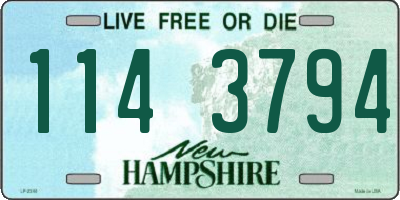 NH license plate 1143794