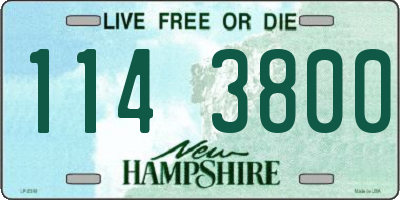 NH license plate 1143800