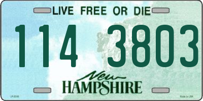 NH license plate 1143803