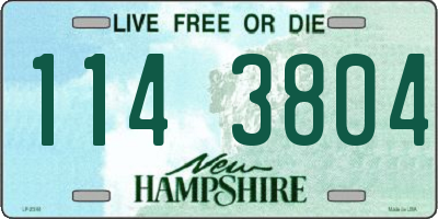 NH license plate 1143804