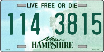 NH license plate 1143815
