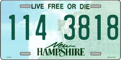 NH license plate 1143818