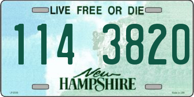 NH license plate 1143820