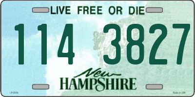 NH license plate 1143827