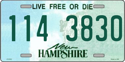 NH license plate 1143830