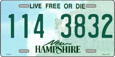 NH license plate 1143832