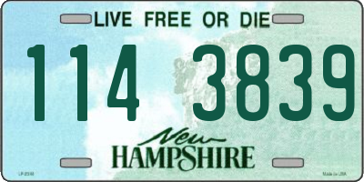 NH license plate 1143839