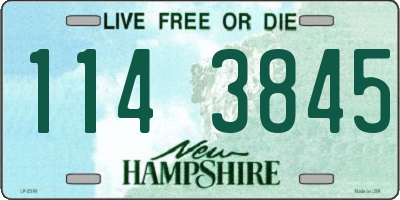 NH license plate 1143845