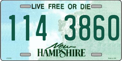 NH license plate 1143860
