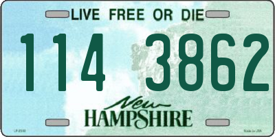 NH license plate 1143862