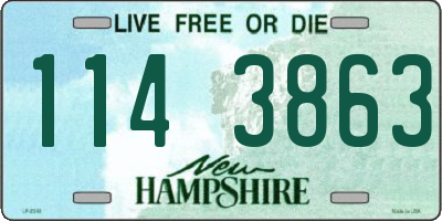 NH license plate 1143863