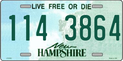 NH license plate 1143864