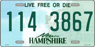 NH license plate 1143867