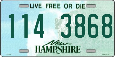 NH license plate 1143868
