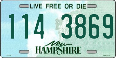 NH license plate 1143869