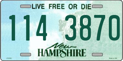 NH license plate 1143870
