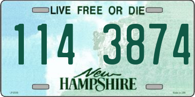 NH license plate 1143874