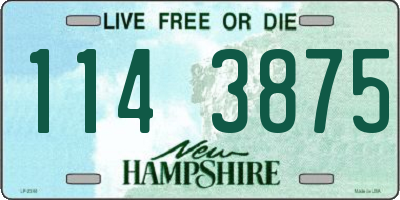 NH license plate 1143875