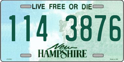 NH license plate 1143876