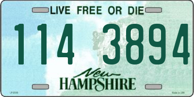 NH license plate 1143894