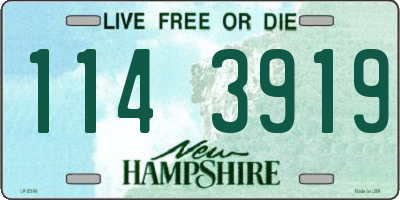 NH license plate 1143919