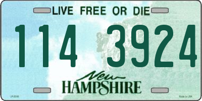 NH license plate 1143924