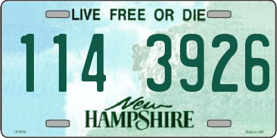NH license plate 1143926