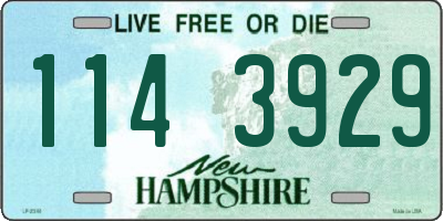 NH license plate 1143929