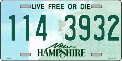 NH license plate 1143932