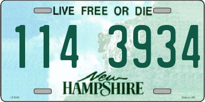 NH license plate 1143934