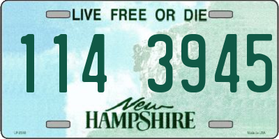 NH license plate 1143945