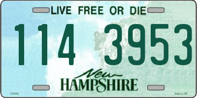 NH license plate 1143953