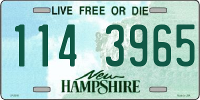 NH license plate 1143965