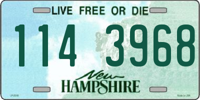 NH license plate 1143968