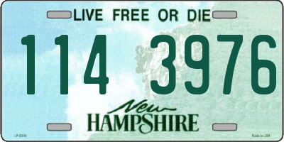 NH license plate 1143976