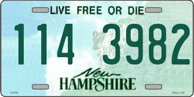 NH license plate 1143982