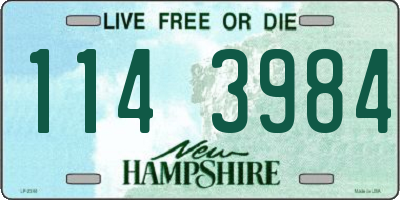 NH license plate 1143984
