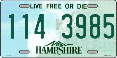 NH license plate 1143985
