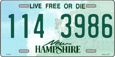 NH license plate 1143986