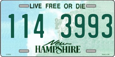 NH license plate 1143993