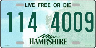 NH license plate 1144009