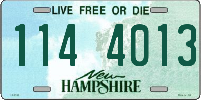 NH license plate 1144013