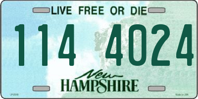 NH license plate 1144024