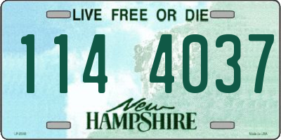 NH license plate 1144037