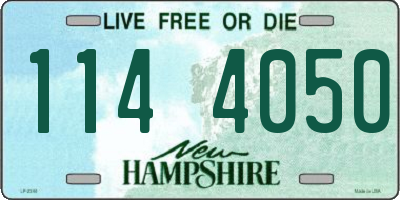 NH license plate 1144050