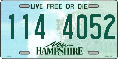 NH license plate 1144052