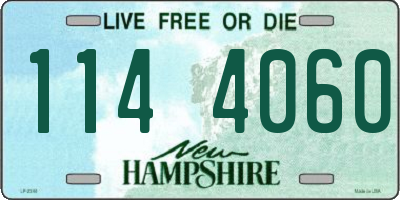 NH license plate 1144060