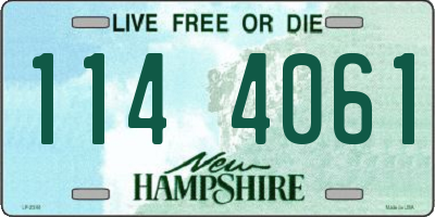 NH license plate 1144061