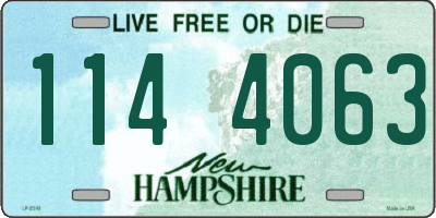 NH license plate 1144063